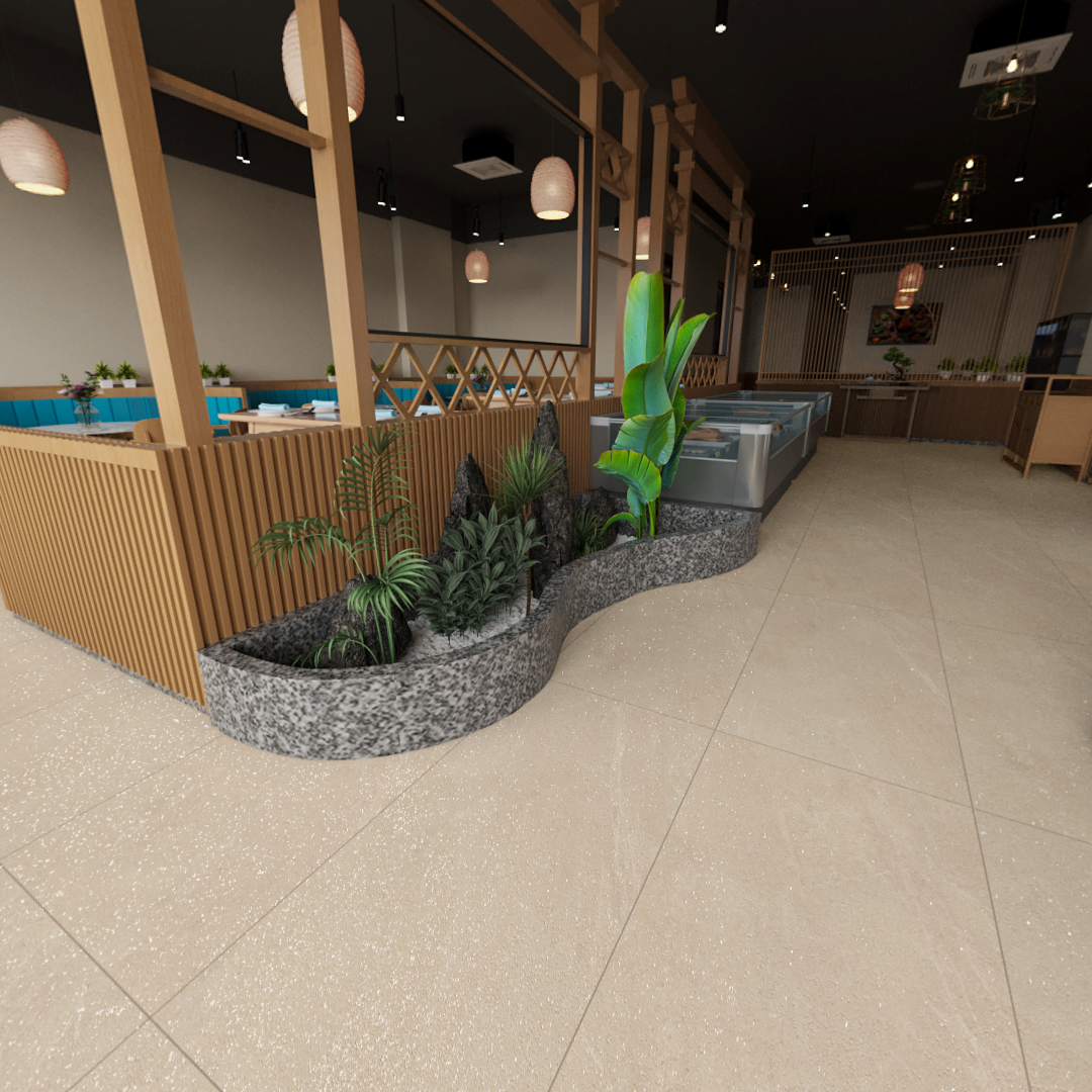 Carrelage effet pierre mat 3D - Violon de Perle- 60x120cm