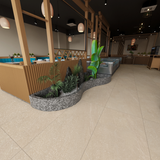 Carrelage effet pierre mat 3D - Violon de Perle- 60x120cm