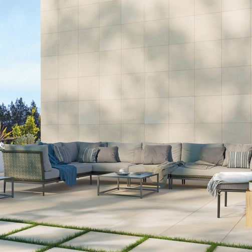Carrelage effet pierre mat antidérapant R11 - Vista Bone - 60x60x2cm