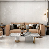Carrelage effet marbre semi-brillant - Volcanic Blanco - 60x120cm