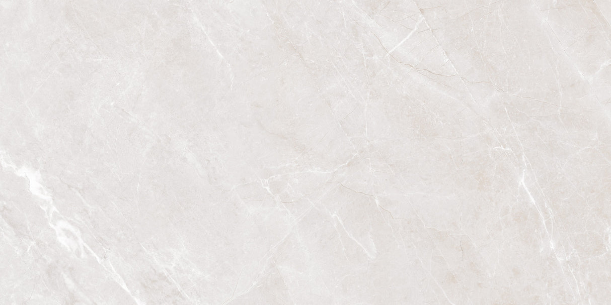 Carrelage effet marbre semi-brillant - Volcanic Blanco - 60x120cm