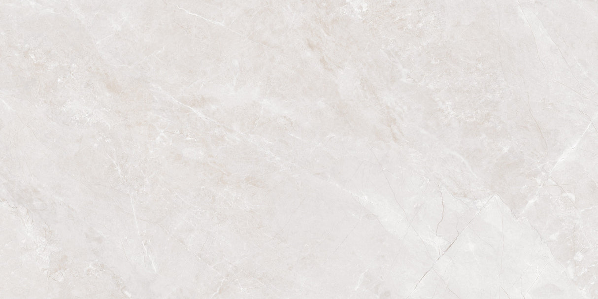 Carrelage effet marbre semi-brillant - Volcanic Blanco - 60x120cm