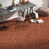 Carrelage effet bois parquet chevron mat 3D - Wood Fire - 60x120cm