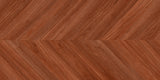 Carrelage effet bois parquet chevron mat 3D - Wood Fire - 60x120cm