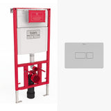 Bâti-support autoportant pour WC suspendu - Plaque de déclenchement au choix