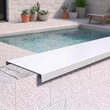 Couvertine Aluminium - Blanc - 28x300cm