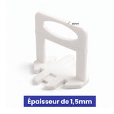 Croisillons autonivelants à cales - 1,5mm ou 2mm ou 3mm - Sac de 250 croisillons