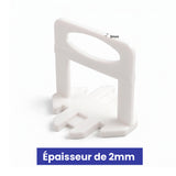 Croisillons autonivelants à cales - 1,5mm ou 2mm ou 3mm - Sac de 250 croisillons